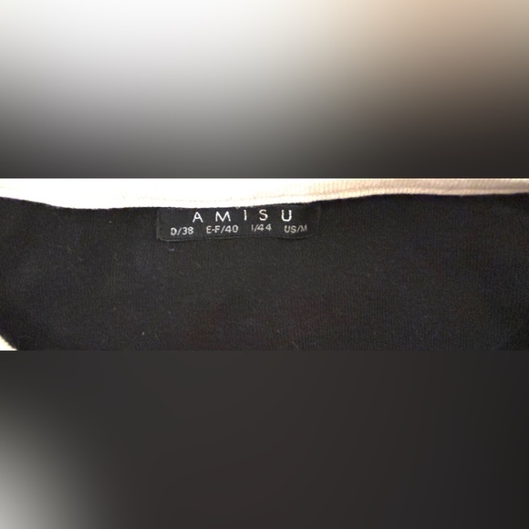 Amisu Black Cotton Sporty Dress - Picture 5 of 6